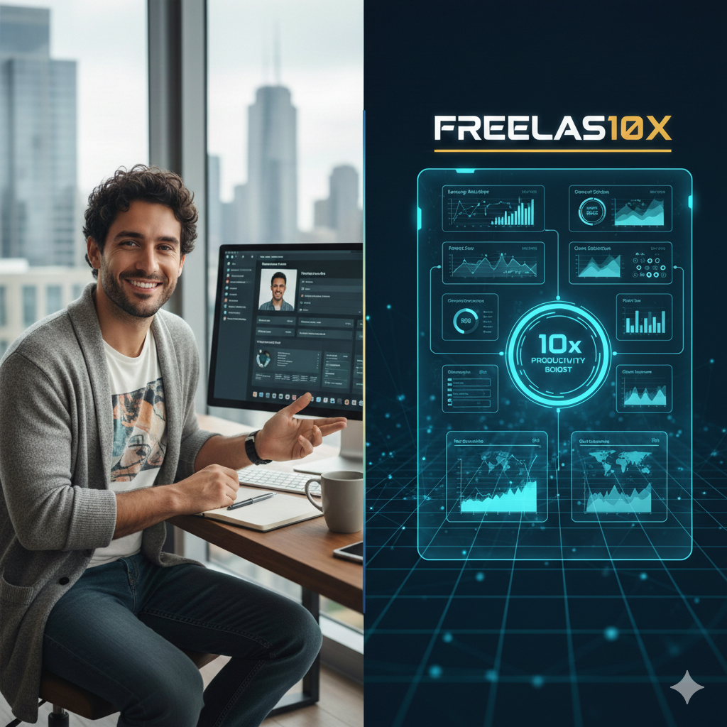 Dashboard da Freelas10x com ferramentas nativas para freelancers